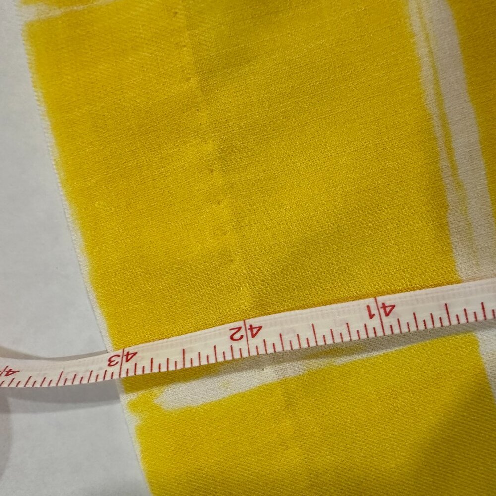 NWT MOON RIVER Anthropology Yellow White Wide Leg Trousers Women Sz S - Picture 6 of 13